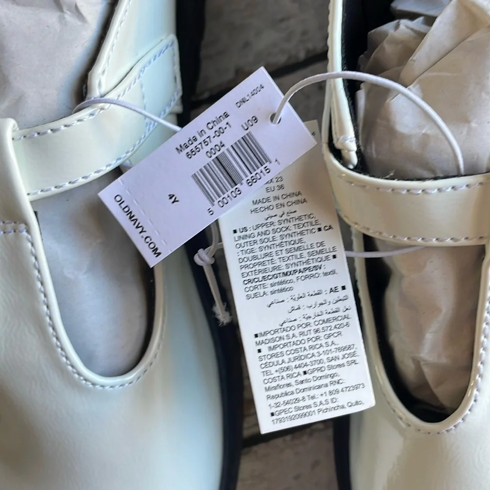 Shiny Faux-Leather Mary-Jane Shoes for Girls - Size 4Y